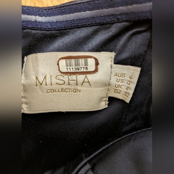 12. MISHA SANZANA DRESS IN MIDNIGHT BLUE SIZE 0 - Picture 7 of 9